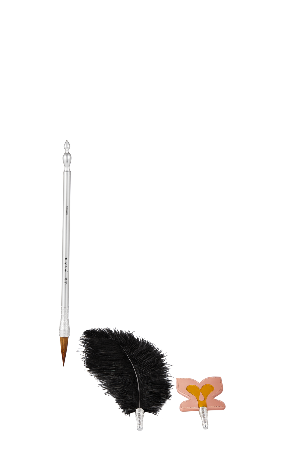 Brush, Paddle and Feather Tickler