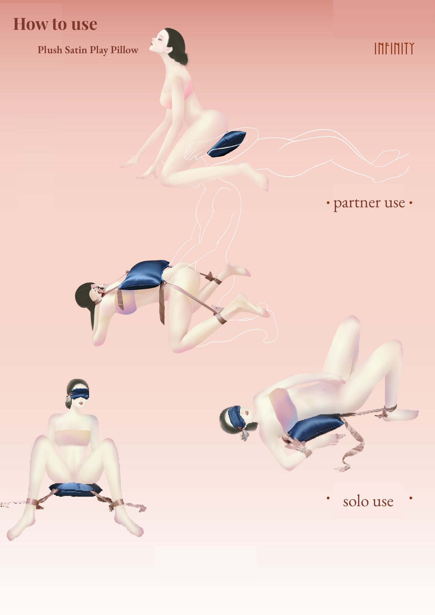 Plush Satin Play Pillow