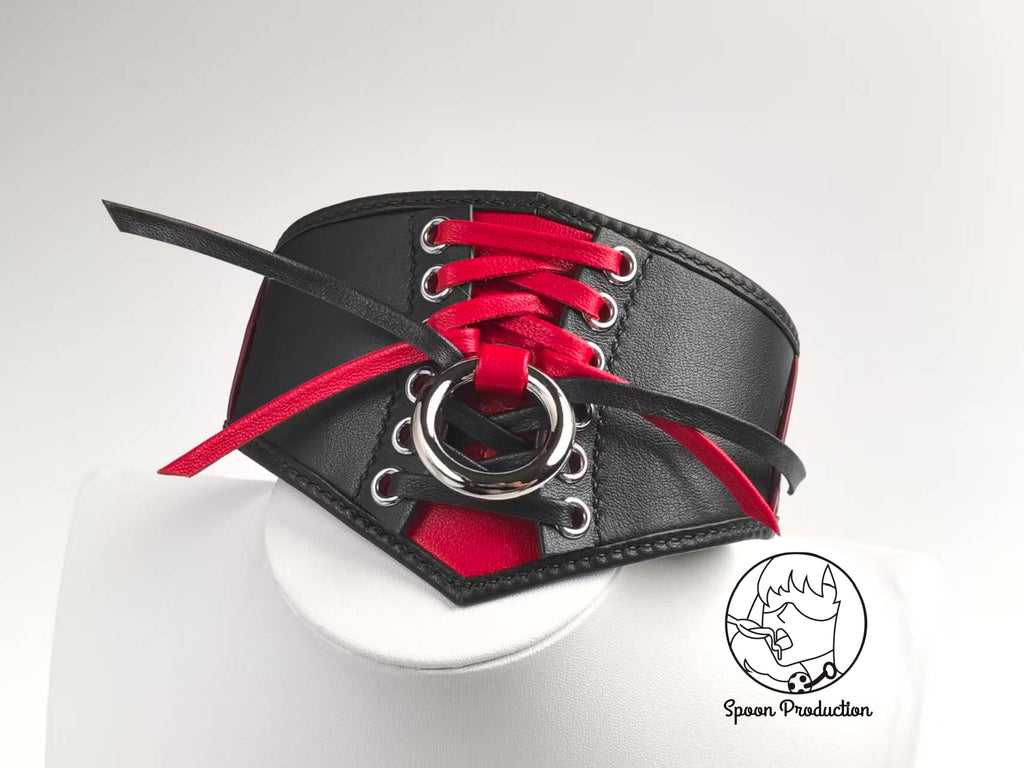 Wide Corset-Style Collar