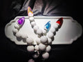 Modular Anal Beads White Resin