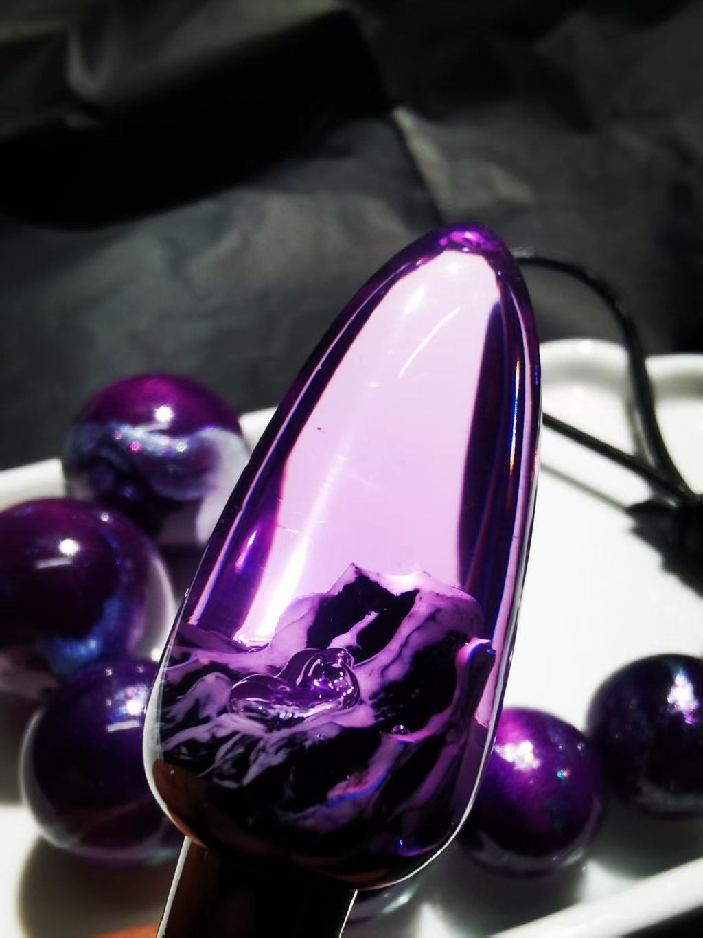 Modular Anal Beads White Resin